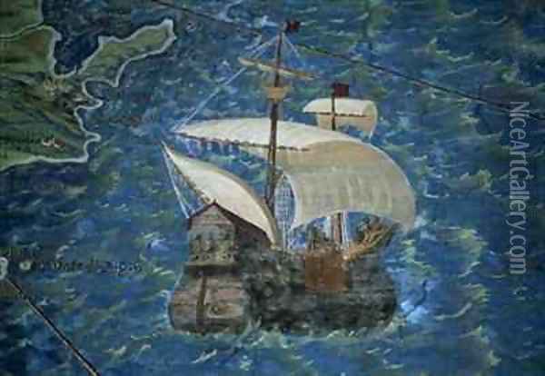 Galleon Oil Painting - Egnazio Danti