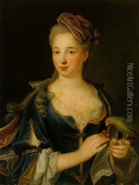 Bildnis Der Madame Chateaurenard Oil Painting - Joseph-Andre Cellony