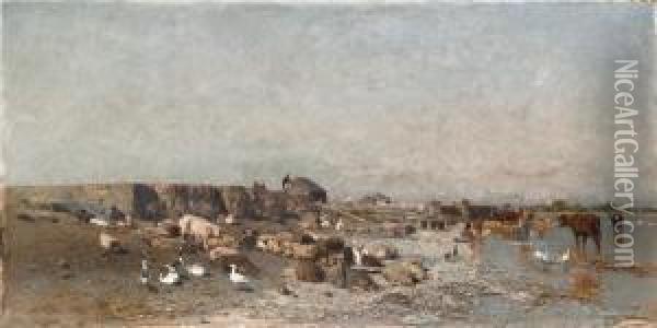 August Xaver Karl Ritter Von Pettenkofen Oil Painting - Eugene Jettel