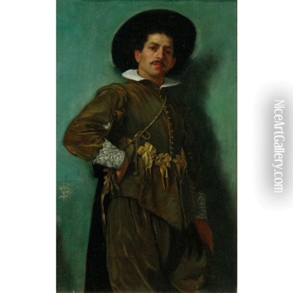Musketeer Oil Painting - Vaclav Brozik