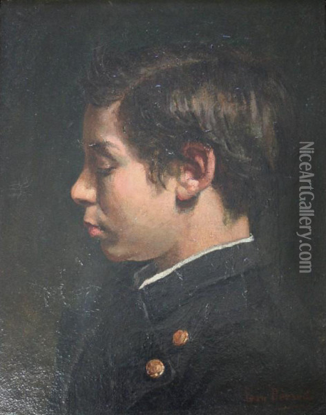 Portrait Of Eugene Labat, The Artist's Nephew Oil Painting - Jean-Georges Beraud