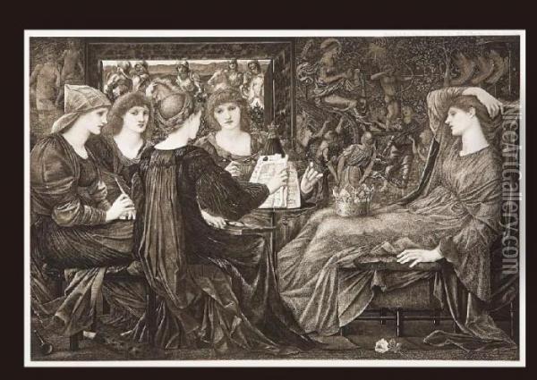 Laus Veneris Oil Painting - Sir Edward Coley Burne-Jones