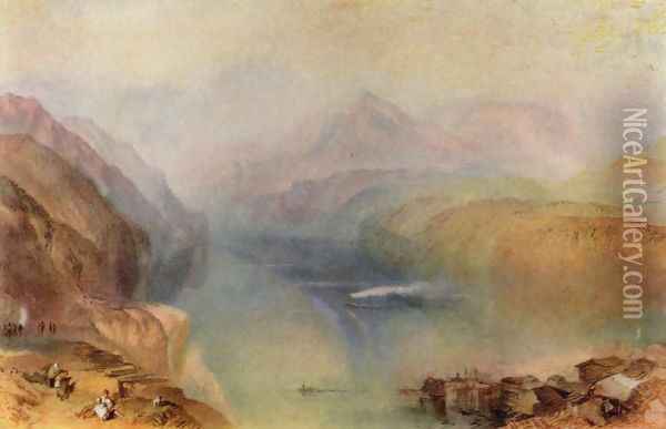 The Vierwaldstaetter lake Oil Painting - Joseph Mallord William Turner