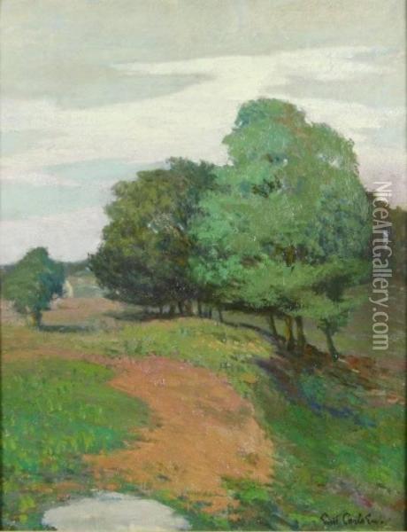 Connecticut Landscape Oil Painting - Emil Carlsen