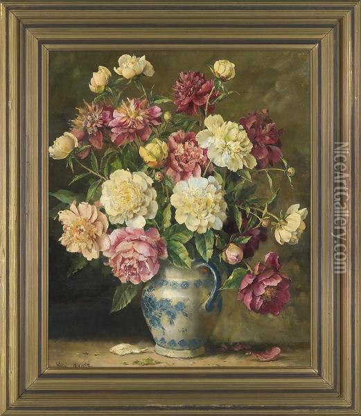 Flowers Oil Painting - Willy Hanft