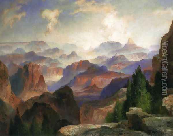 The Grand Canyon I Oil Painting - Thomas Moran