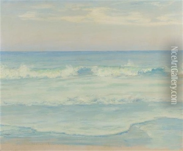 Ocean Waves Oil Painting - Henry Golden Dearth