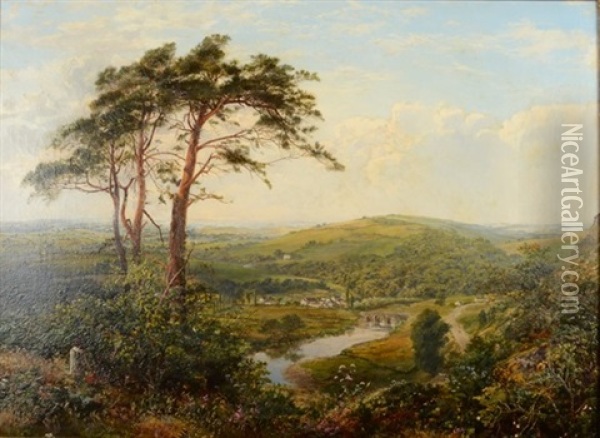 Teign Valley Oil Painting - Martin Snape
