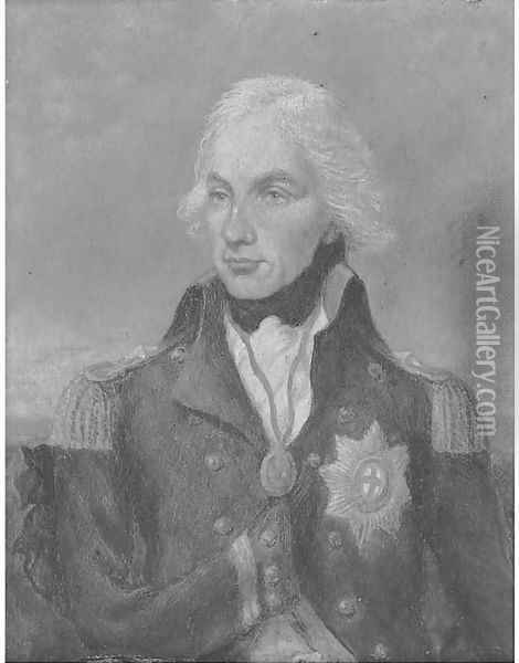 Portrait of Vice-Admiral Horatio Nelson, Viscount Nelson (1758-1805) Oil Painting - Lemuel-Francis Abbott