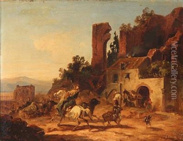 Shepherd Scene Oil Painting - Christian Frederick Carl Holm
