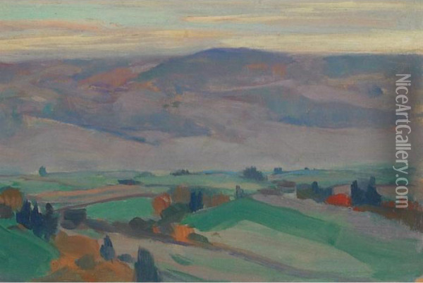 Autumn In Charlevoix Oil Painting - Clarence Alphonse Gagnon