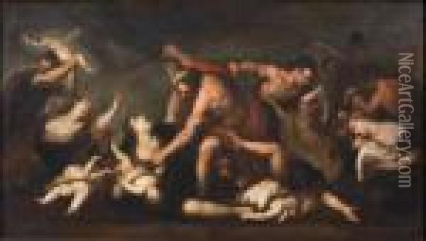 Strage Degli Innocenti Oil Painting - Ercole Ii Procaccini