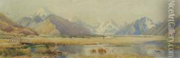 Mount Cook Oil Painting - Charles Henry Howorth