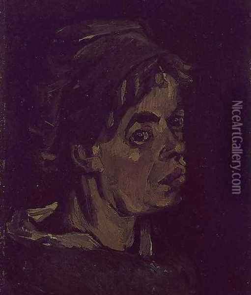 Head Of A Woman I Oil Painting - Vincent Van Gogh