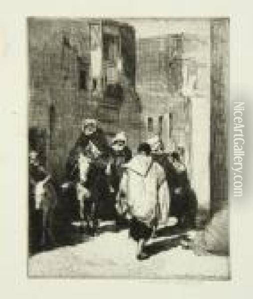 A Group Of Etchings Oil Painting - Mortimer Luddington Mempes