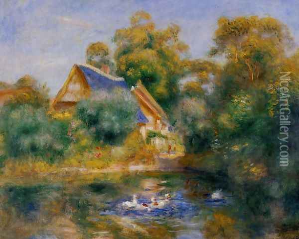 La Mere Aux Oies Oil Painting - Pierre Auguste Renoir