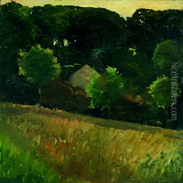Landschaft Oil Painting - Max Uth