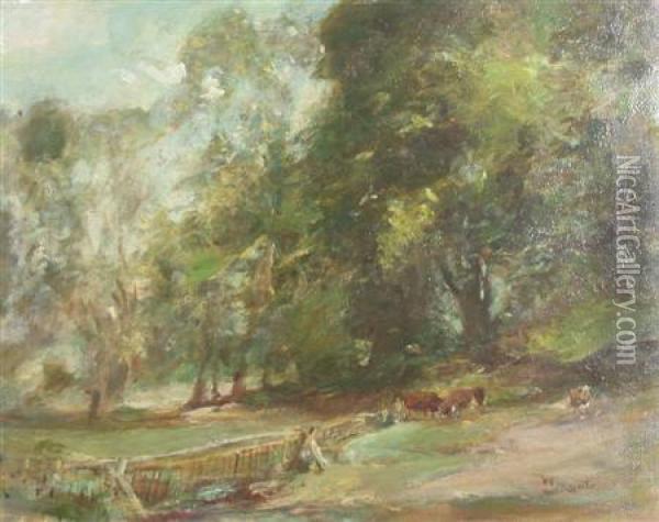 The Edge Of The Wood Oil Painting - James Lawton Wingate