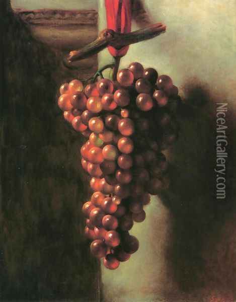 Hanging Grapes Oil Painting - George Henry Hall
