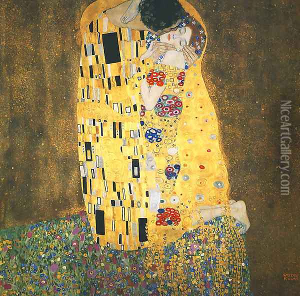 The Kiss Oil Painting - Gustav Klimt