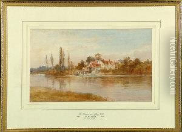 The Thames At Iffley Mill Oil Painting - Edward Tucker