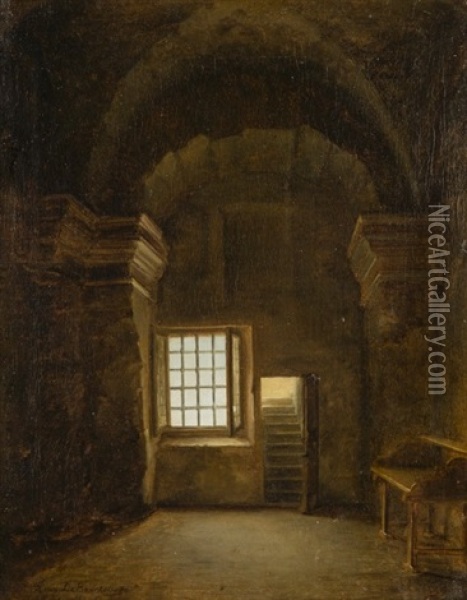 Interieur De Cabinet Oil Painting - Henri de Braekeleer