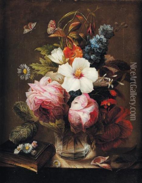 Bouquet De Fleurs Oil Painting - Alexandre Debrus