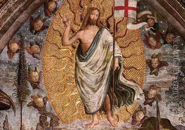 The Resurrection (center view) Oil Painting - Bernardino di Betto (Pinturicchio)
