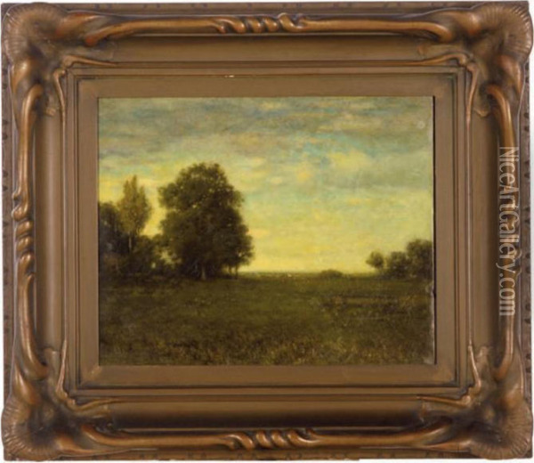 A Meadow With Trees Oil Painting - Alexander Helwig Wyant