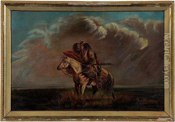 Indian Scout Oil Painting - Alfred Jacob Miller