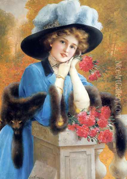 Carnations Are For Love Oil Painting - Emile Vernon