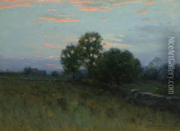 Summer Sunset Oil Painting - Charles Warren Eaton