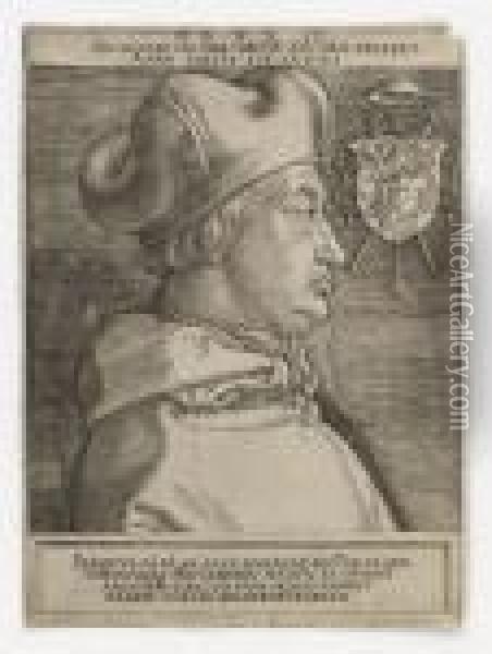 Cardinal Albrecht Of Brandenburg Oil Painting - Albrecht Durer