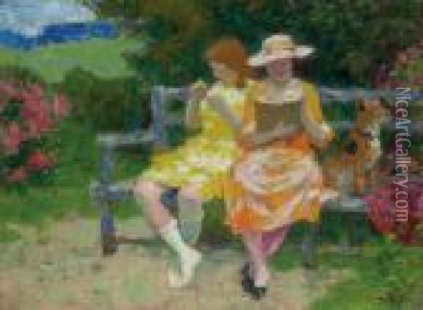 Park Bench Oil Painting - Edward Henry Potthast