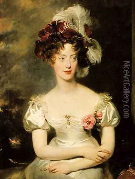 Marie Caroline de Bourbon 1798-1870 Duchesse de Berry Oil Painting - Sir Thomas Lawrence