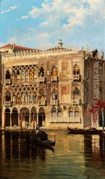 Die Ca' D'oro, Venedig Oil Painting - Antonietta Brandeis