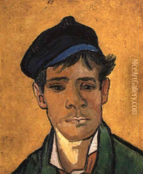 Jeune Homme A La Casquette Oil Painting - Vincent Van Gogh
