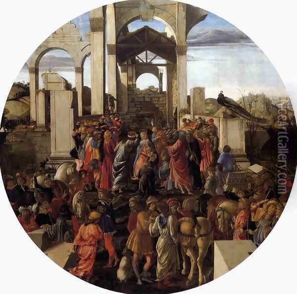 Adoration of the Magi 1470-75 Oil Painting - Sandro Botticelli