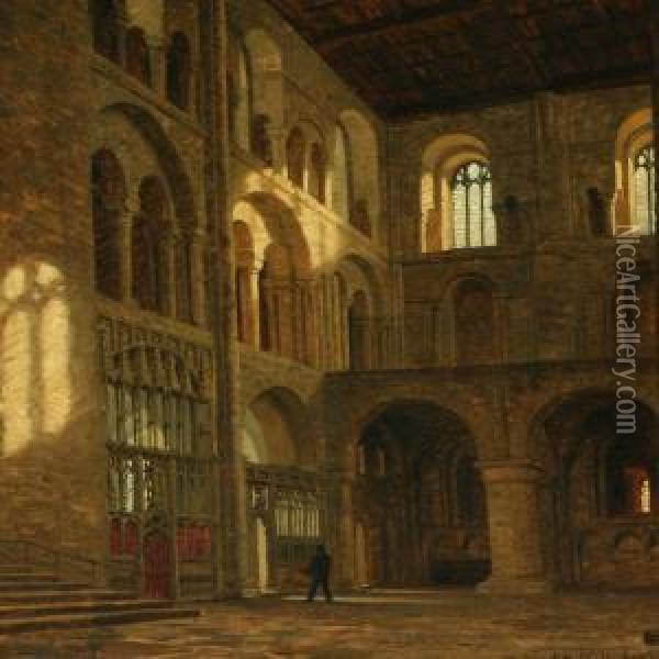 The Cathedral Inwinchester Oil Painting - Heinrich Hansen