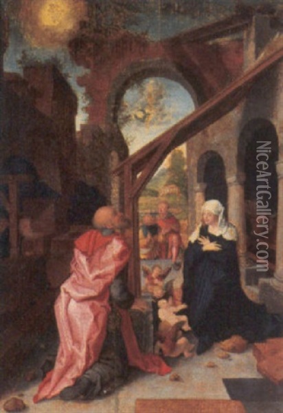 Nativita Di Cristo Oil Painting - Albrecht Duerer