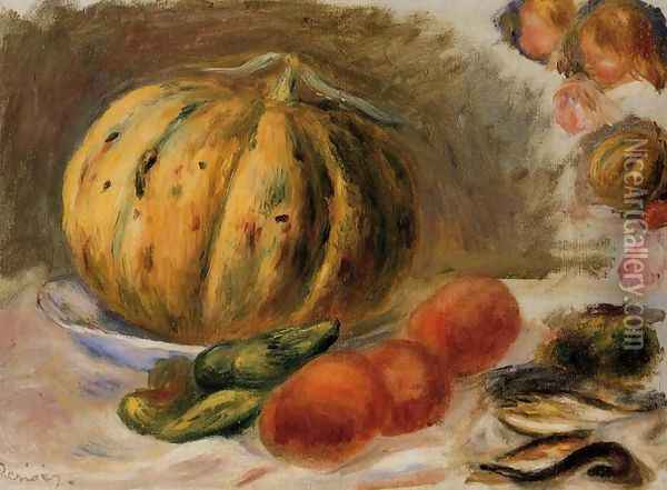 Melon And Tomatos2 Oil Painting - Pierre Auguste Renoir