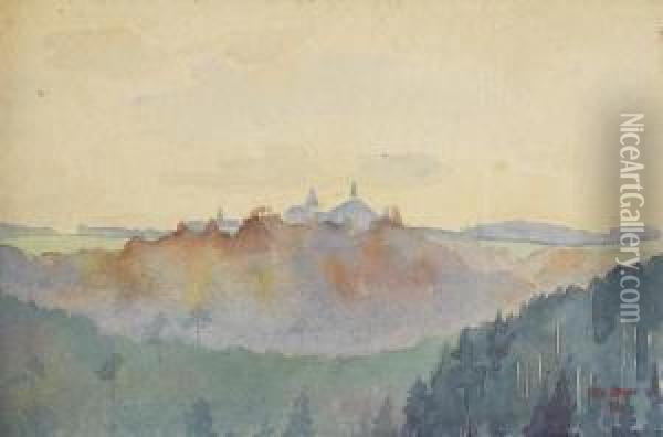 Landschaft Oil Painting - Otto Friedrich Meyer-Amden