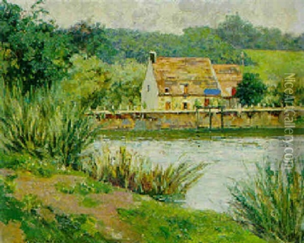 Moulin De Cernay (france) Oil Painting - Carlo Brancaccio