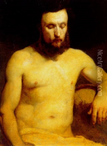 Male Figure Oil Painting - Jan Matejko