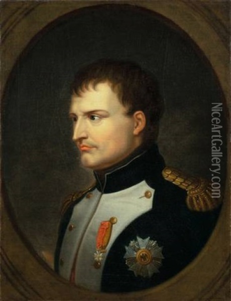 Napoleon I. Buonaparte (1. Fassung) Oil Painting - Franz Gerhard von Kuegelgen