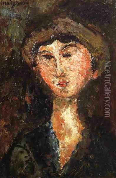 Beatrice Hastings Oil Painting - Amedeo Modigliani