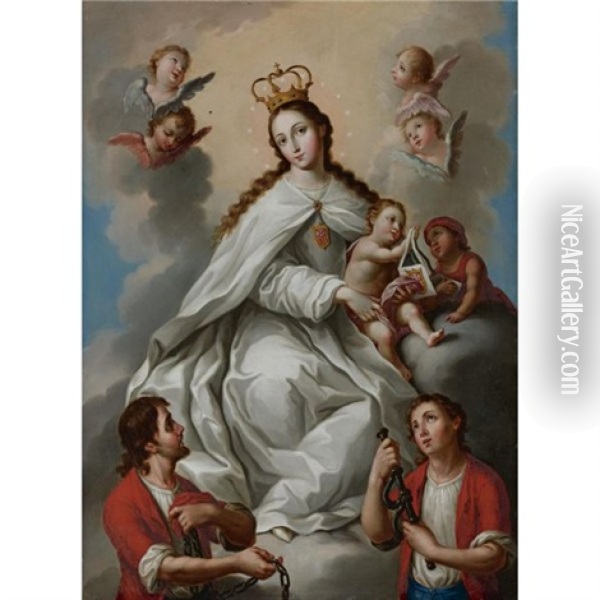 Virgen De La Merced Oil Painting - Jose Campeche