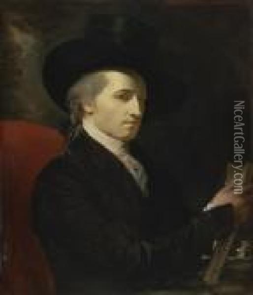 Self-portrait Of The Artist Oil Painting - Benjamin West
