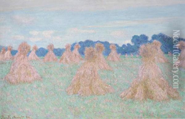 Les Demoiselles De Giverny Oil Painting - Claude Oscar Monet