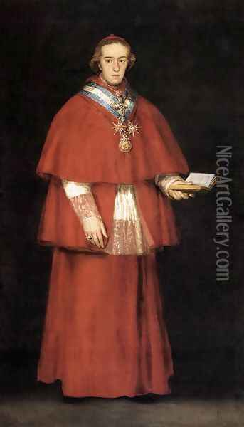 Cardinal Luis Maria de Borbon y Vallabriga Oil Painting - Francisco De Goya y Lucientes